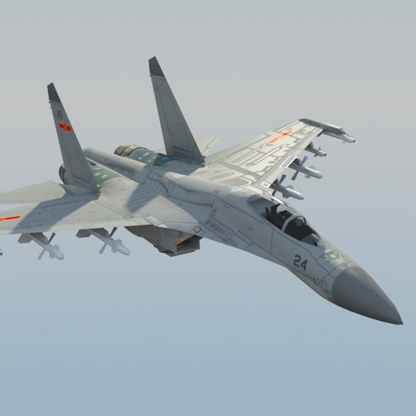 3d plaaf flanker fighter model - J11 Flanker 3DModel... by ES3DStudios