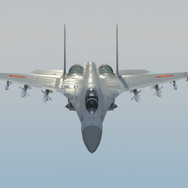 3d plaaf flanker fighter model - J11 Flanker 3DModel... by ES3DStudios