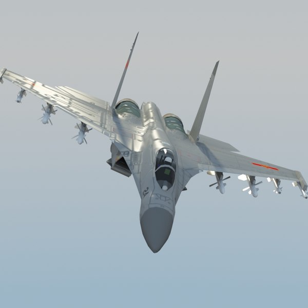 3d plaaf flanker fighter model - J11 Flanker 3DModel... by ES3DStudios