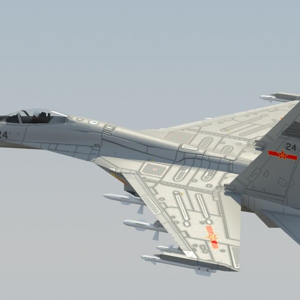 3d plaaf flanker fighter model - J11 Flanker 3DModel... by ES3DStudios