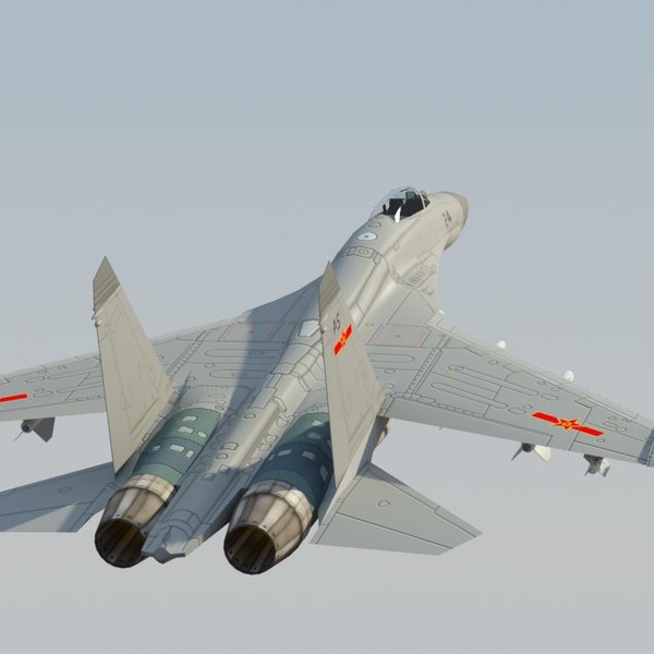 3d plaaf flanker fighter model - J11 Flanker 3DModel... by ES3DStudios