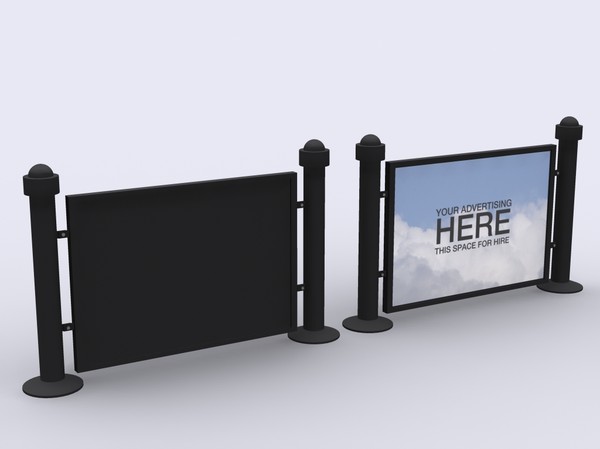 pedestrian barrier 3d model - Pedestrian barrier by file404