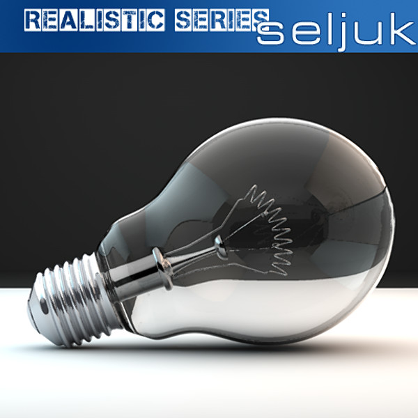 realistic light bulb 3ds - Light Bulb by seljuks