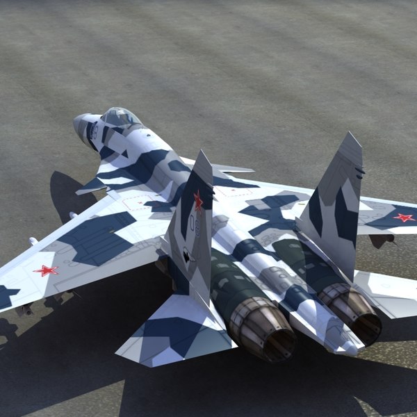 3d su35 flanker - Su35 Flanker SplinterCamo by ES3DStudios