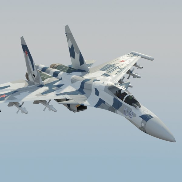 3d su35 flanker - Su35 Flanker SplinterCamo by ES3DStudios