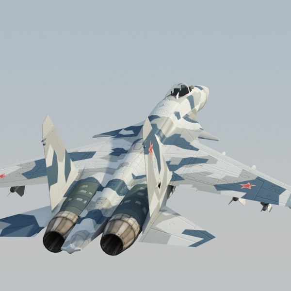 3d su35 flanker - Su35 Flanker SplinterCamo by ES3DStudios