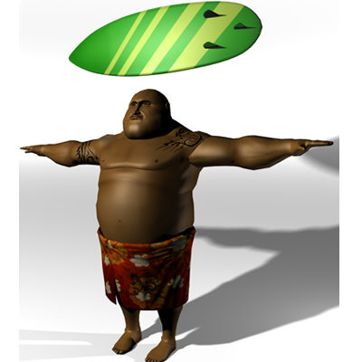 maya male polynesian - Samoan Surfer by tyzoone