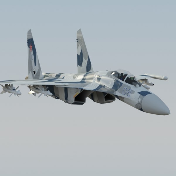 3d su35 flanker - Su35 Flanker SplinterCamo by ES3DStudios