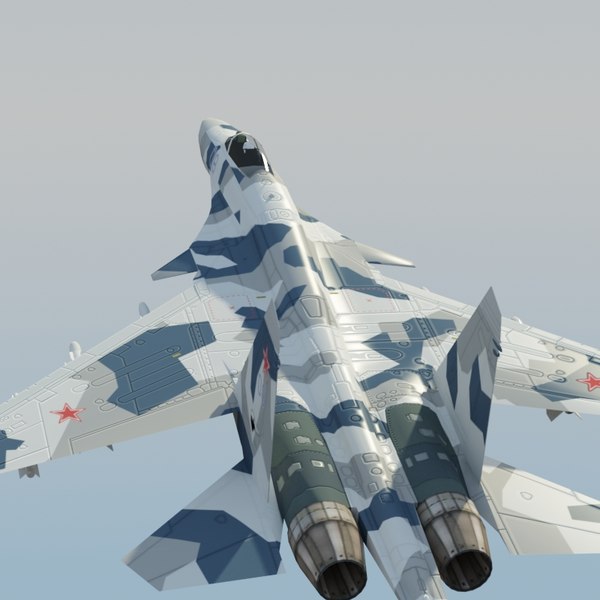 3d su35 flanker - Su35 Flanker SplinterCamo by ES3DStudios