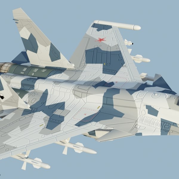 3d su35 flanker - Su35 Flanker SplinterCamo by ES3DStudios