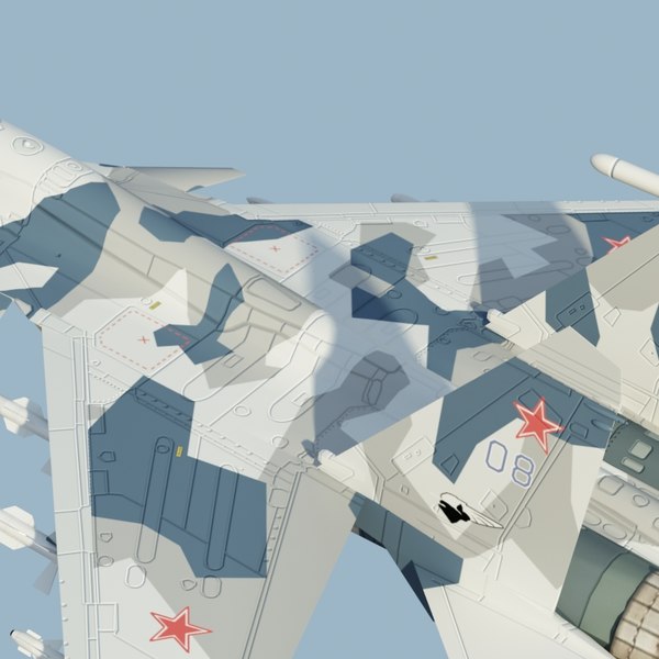 3d su35 flanker - Su35 Flanker SplinterCamo by ES3DStudios