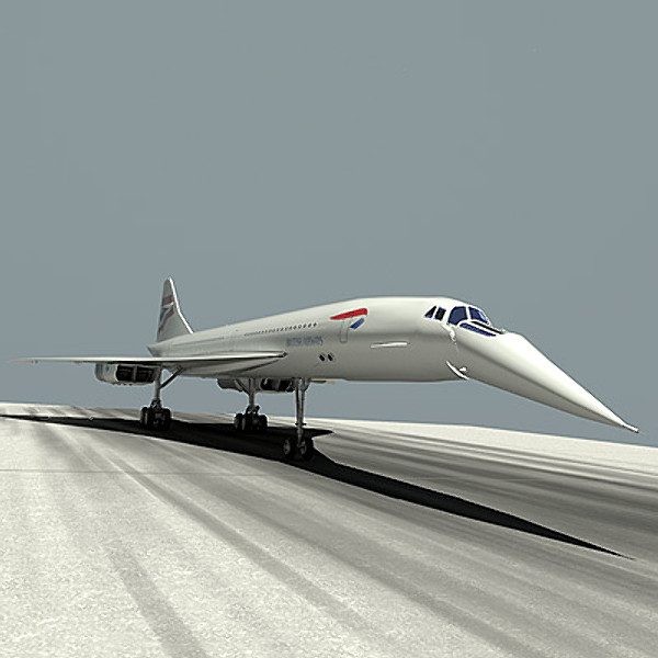 Aérospatiale-BAC Concorde 3D Models