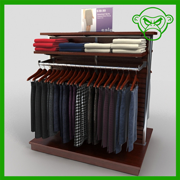 women s skirt rack 3d 3ds - skirt rack by monkeyodoom