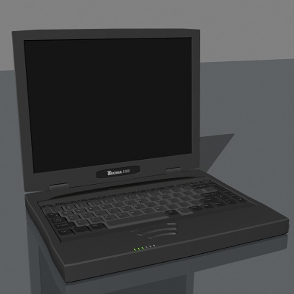 3d model notebook computer laptop - Notebook by mostlysquare