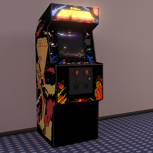 classic defender 3d model - Defender Game by My3DGuy