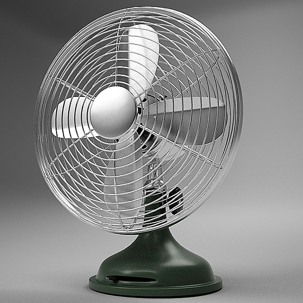 vintage air fan 3d x - Vintage Air Fan by RomanPritulyak