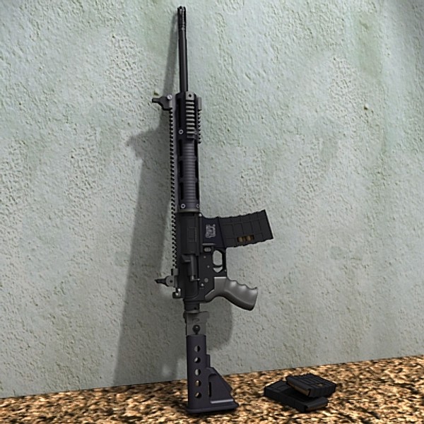 commando assault rifle para 3ds - Para Tactical Target Rifle by Sandu_Bublic