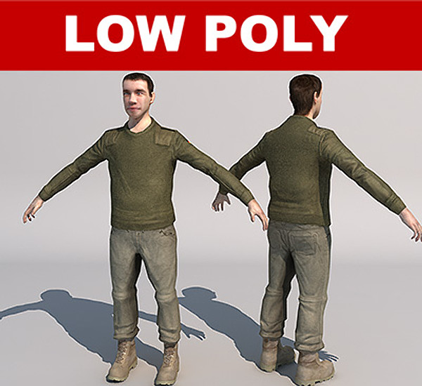 3d model military officer - Officer 01 by Pinelas