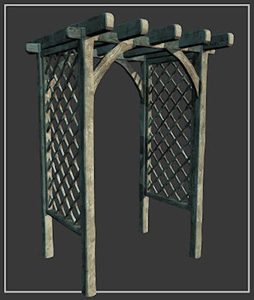 pergola arch 3d max - Pergola arch by vitaloverdose