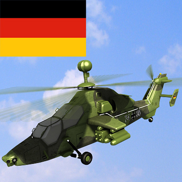 eurocopter tiger uht 3d model - Eurocopter Tiger UHT by Sandu_Bublic