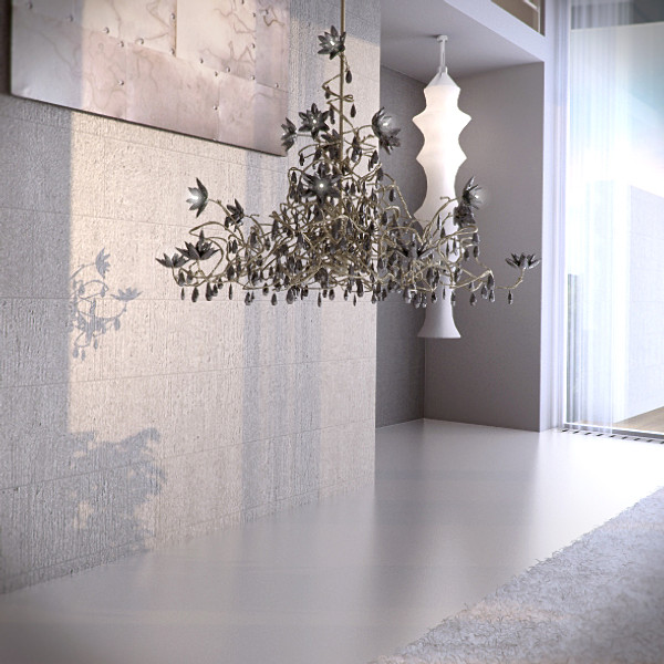 3ds max jewel chandelier hl15 black - Harco Loor Jewel Chandelier HL15 Black by RTEwork