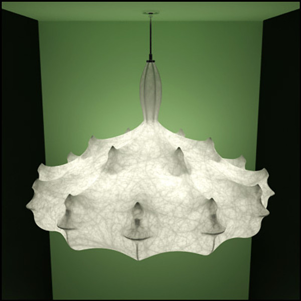 3d model suspension lamp - Lamp001 by makula