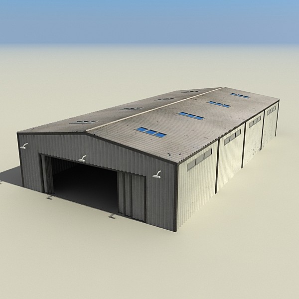 hangars warehouses industry max - Hangar Game Ready by 3D_Multimedia