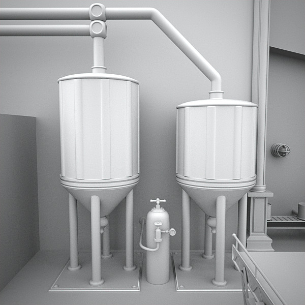 scene factory interior max - Interior Factory Scene by AhearnART