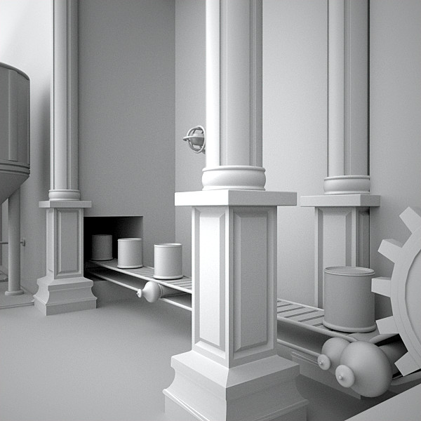 scene factory interior max - Interior Factory Scene by AhearnART