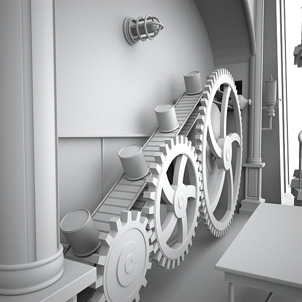scene factory interior max - Interior Factory Scene by AhearnART