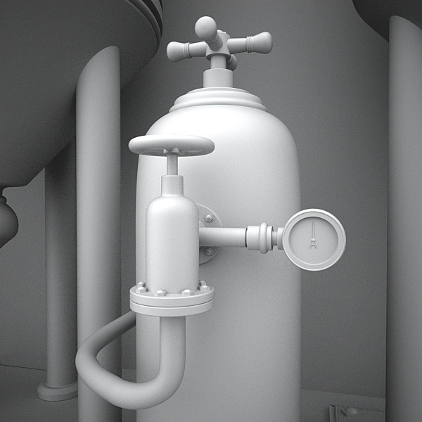 scene factory interior max - Interior Factory Scene by AhearnART