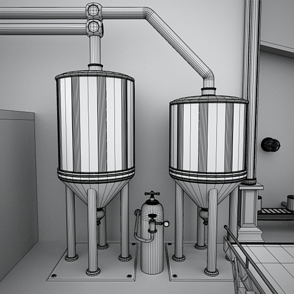 scene factory interior max - Interior Factory Scene by AhearnART