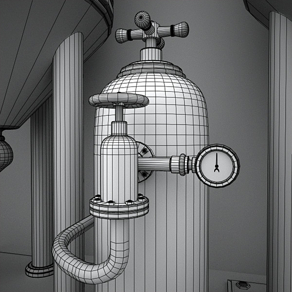 scene factory interior max - Interior Factory Scene by AhearnART
