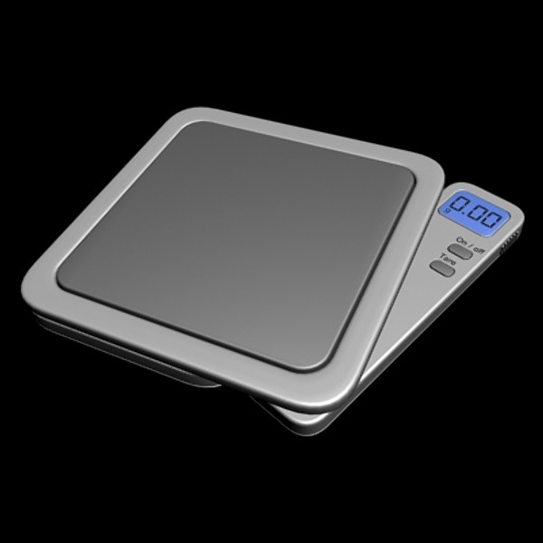 digital scales 3d obj - Digital scales by vitaloverdose