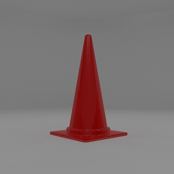 cone safety 3d model - Safety Cone by asorxy