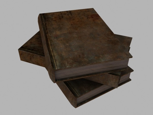 obj old medieval book - Medieval Book by Game Model Creations