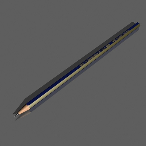 3d pencil model - Pencil by mostlysquare