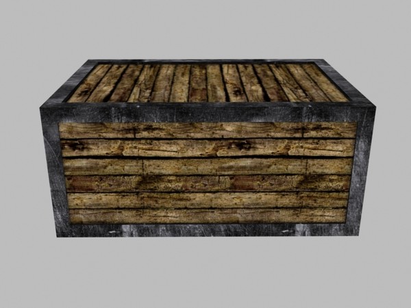 maya wooden crate - Wooden Crate by Game Model Creations