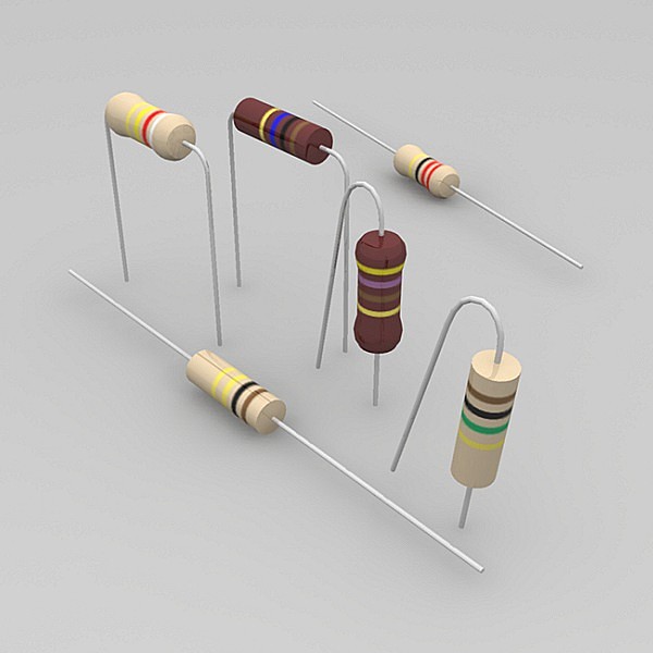 free 3ds model resistors - resistors by petomavar