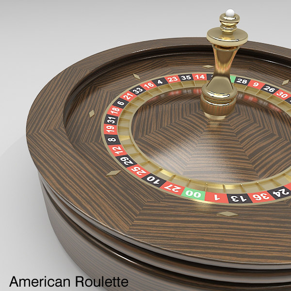 3d model roulette wheel 3 american - Roulette Wheel 3 (American and European) by fuuuuuu