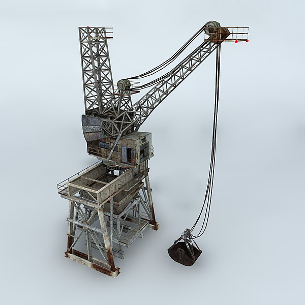 3d dock crane - Crane Dock 5 by NesAn Studio