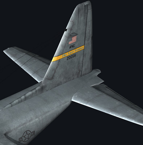 3d c-130 hercules military transport - C-130 Hercules by earth art