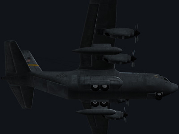 3d c-130 hercules military transport - C-130 Hercules by earth art