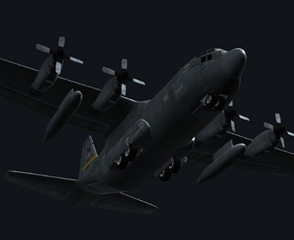 3d c-130 hercules military transport - C-130 Hercules by earth art