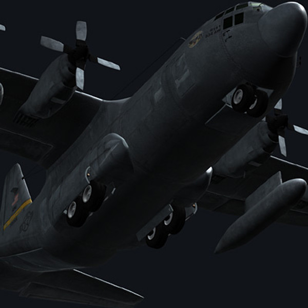 3d c-130 hercules military transport - C-130 Hercules by earth art