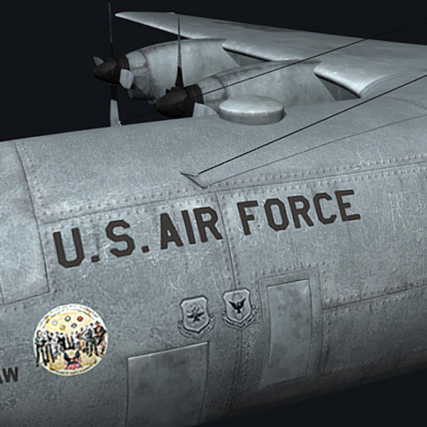 3d c-130 hercules military transport - C-130 Hercules by earth art