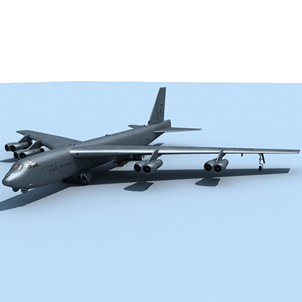 b52 fighter 3d model - B52 Bomber... by Gandoza