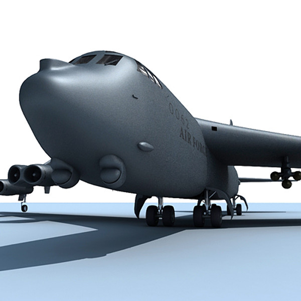 b52 fighter 3d model - B52 Bomber... by Gandoza