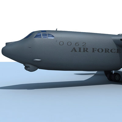 b52 fighter 3d model - B52 Bomber... by Gandoza