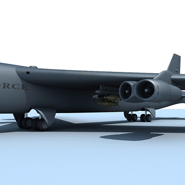 b52 fighter 3d model - B52 Bomber... by Gandoza